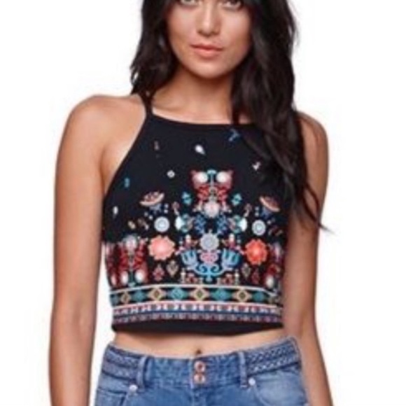 PacSun Tops - Kendall & Kylie Black Cropped Tank Top